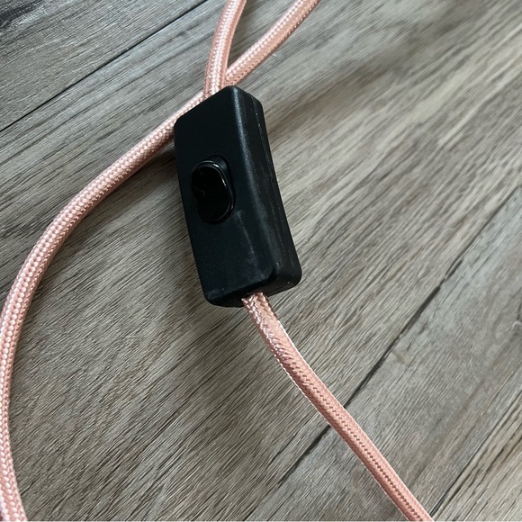 Pink Pendant Light with Black Socket - Picture 3 of 4